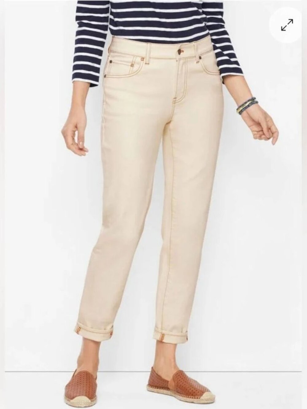 Talbots Everyday Relaxed Jean - Cream Women’s Jeans